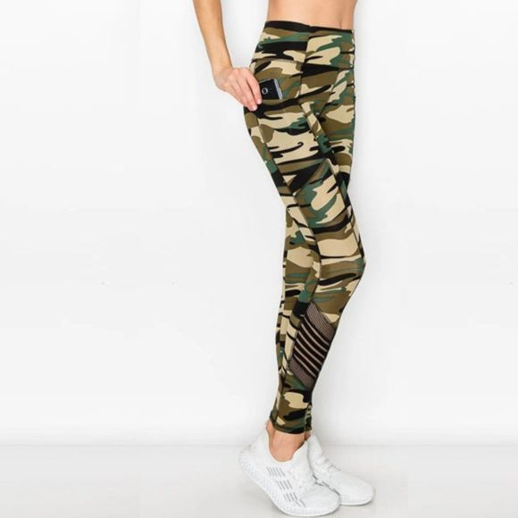 Mesh Detail Pocket Legging - Pocket Legging - Everyday Legging - Picture 3 of 5